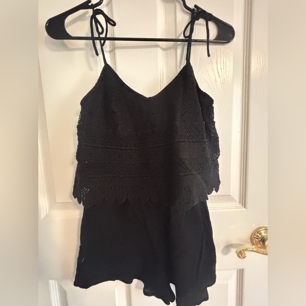 Topshop black romper